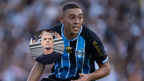 Carlos Vinícius jogador do Grêmio durante partida contra o Vasco no estádio São Januário/Luís Castro técnico do Grêmio durante partida contra o Confiança (Imagem: Jorge Rodrigues/AGIF/Maxi Franzoi/AGIF)