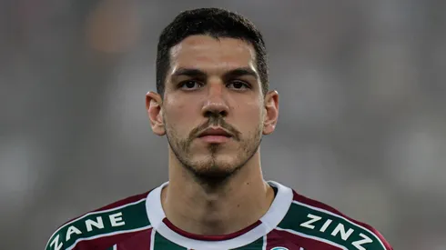 Nino jogador do Fluminense durante partida contra o América-MG no estádio Maracanã pelo campeonato Brasileiro A 2023. Foto: Thiago Ribeiro/AGIF