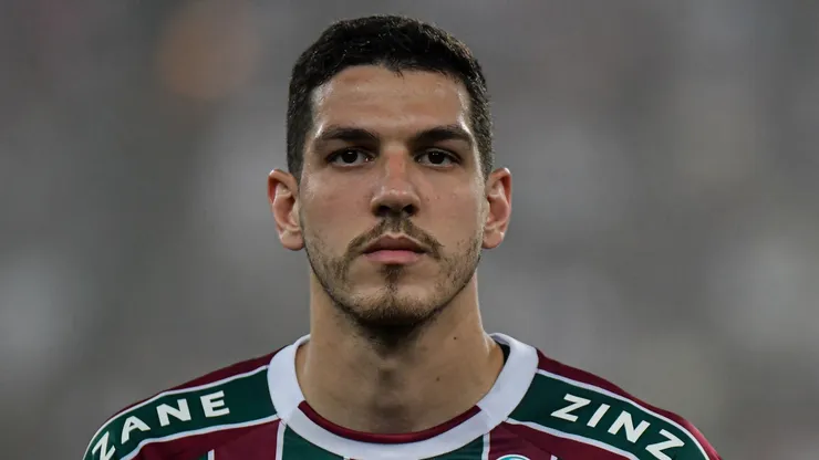 Nino jogador do Fluminense durante partida contra o América-MG no estádio Maracanã pelo campeonato Brasileiro A 2023. Foto: Thiago Ribeiro/AGIF