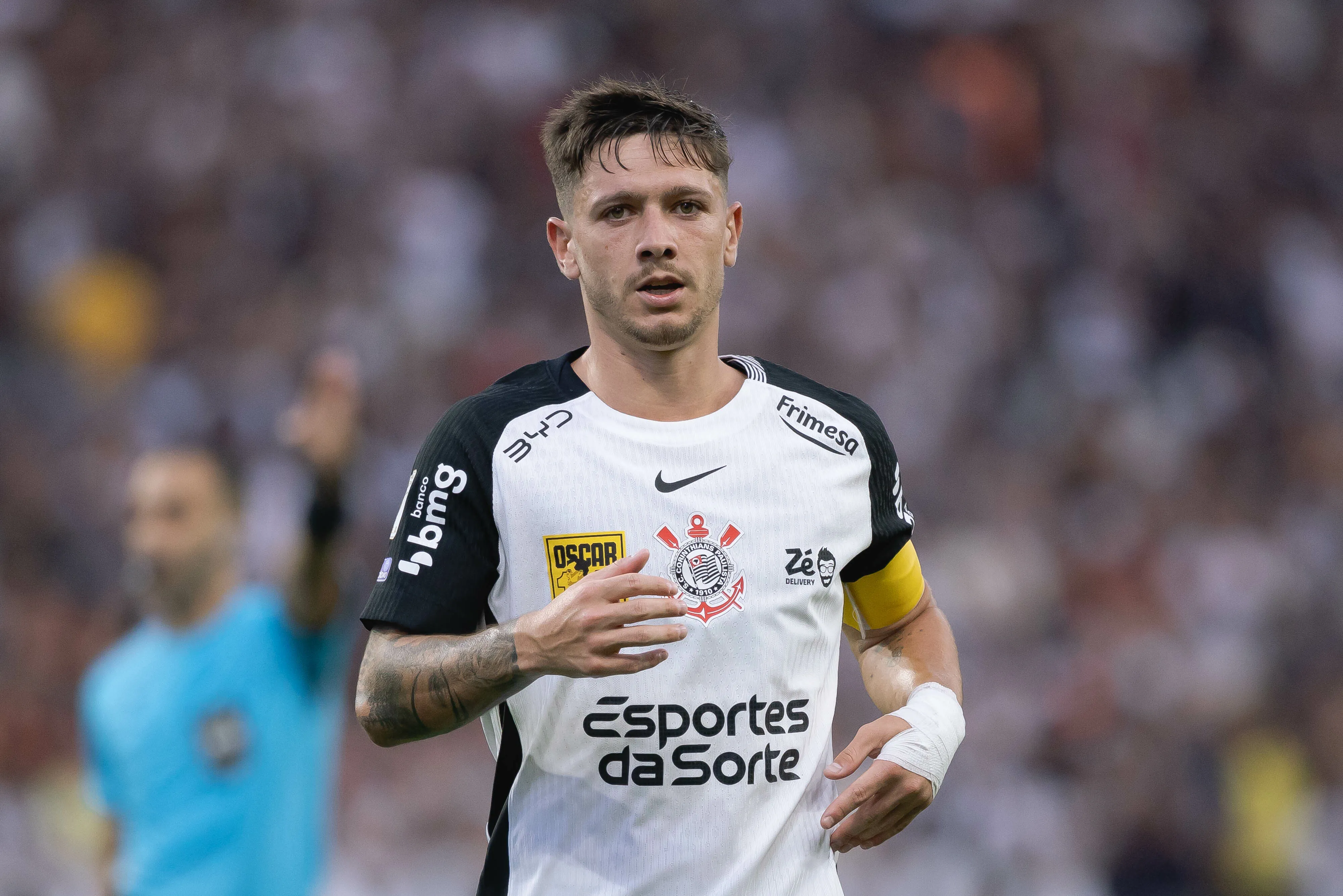 SP – SAO PAULO – 26/04/2026 – BRASILEIRO A 2026, CORINTHIANS X VASCO – Rodrigo Garro jogador do Corinthians durante partida contra o Vasco no estadio Arena Corinthians pelo campeonato Brasileiro A 2026. Foto: Ettore Chiereguini/AGIF
