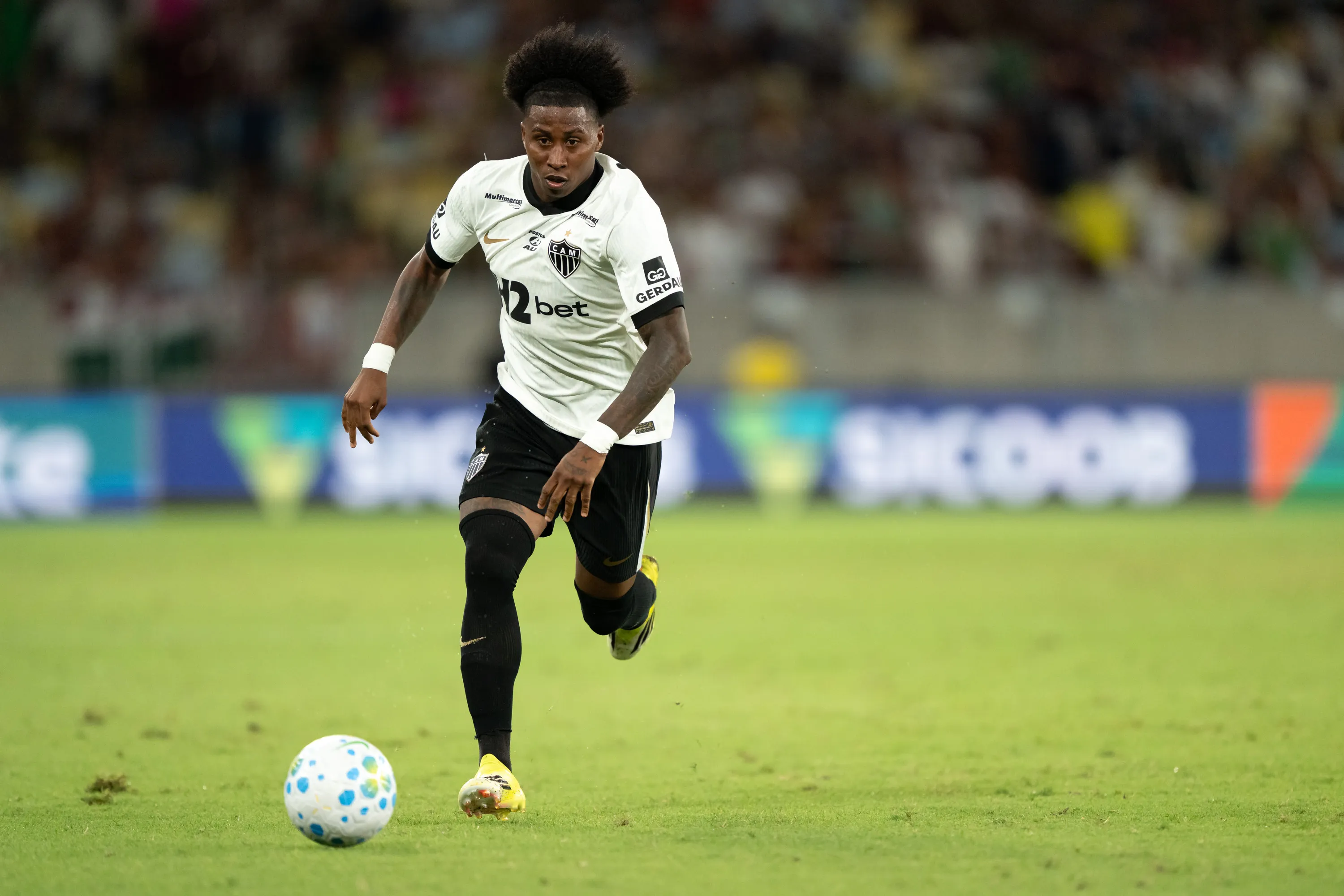 RJ – RIO DE JANEIRO – 21/03/2026 – BRASILEIRO A 2026, FLUMINENSE X ATLETICO-MG – Preciado jogador do Atletico-MG durante partida contra o Fluminense no estadio Maracana pelo campeonato Brasileiro A 2026. Foto: Jorge Rodrigues/AGIF