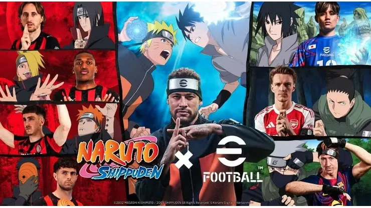 Konami une Naruto e EFootball - Foto: Divulgação/Konami.