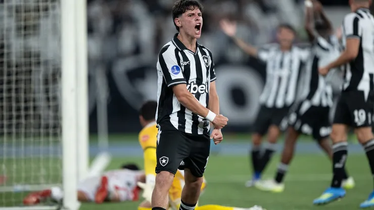 Montoro comemorando gol pelo Botafogo na Sul-Americana. Foto: Jorge Rodrigues/AGIF