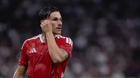 SP – SAO PAULO – 05/04/2026 – BRASILEIRO A 2026, CORINTHIANS X INTERNACIONAL – Bernabei jogador do Internacional durante partida contra o Corinthians no estadio Arena Corinthians pelo campeonato Brasileiro A 2026. Foto: Ettore Chiereguini/AGIF