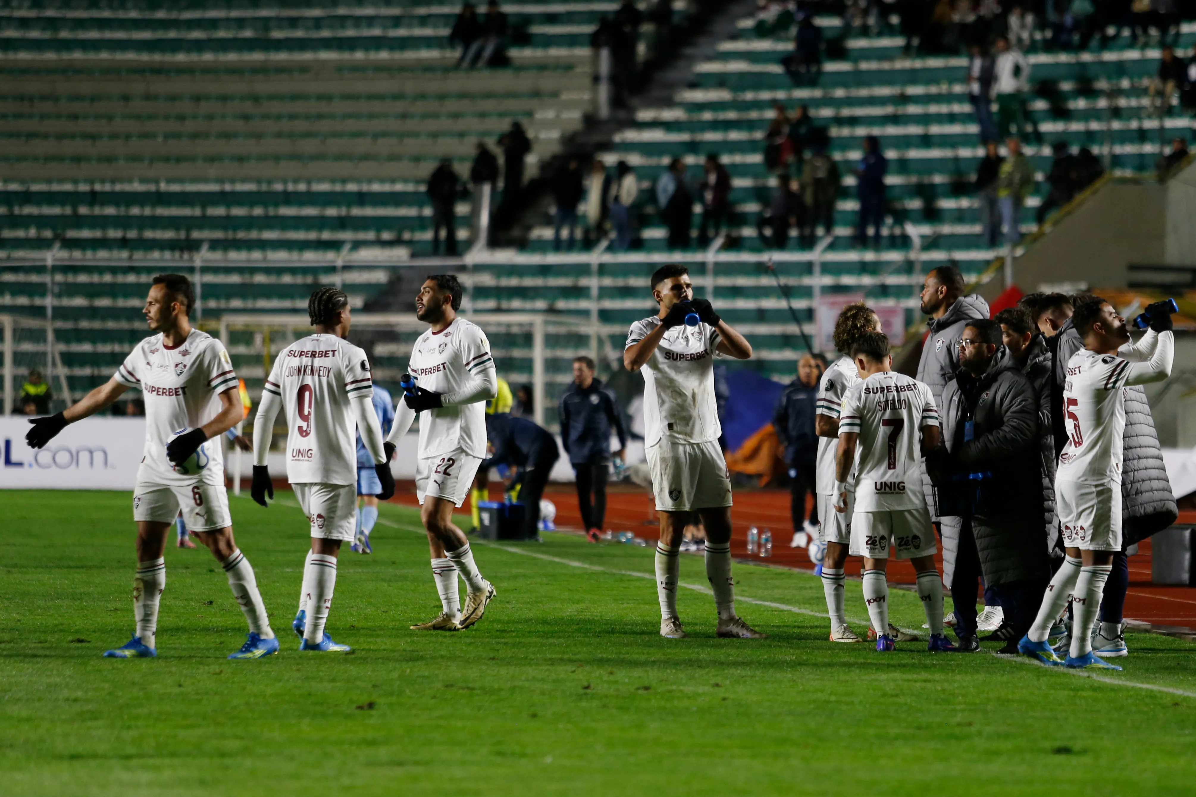 Bolivar x Fluminense na Libertadores, em La Paz.  (Photo by Gaston Brito Miserocchi/Getty Images)