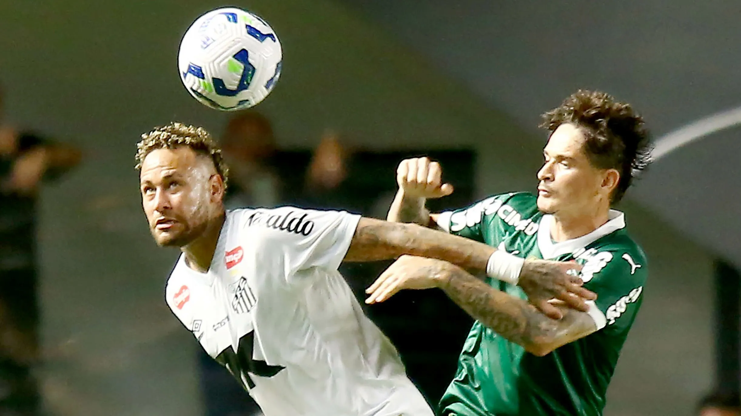 Neymar em Palmeiras x Santos. Foto: Mauricio De Souza/AGIF