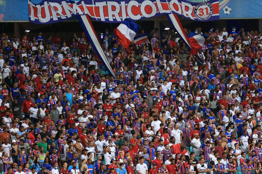 Festa da torcida do Bahia na Arena Fonte Nova – Foto: Buda Mendes/Getty Images