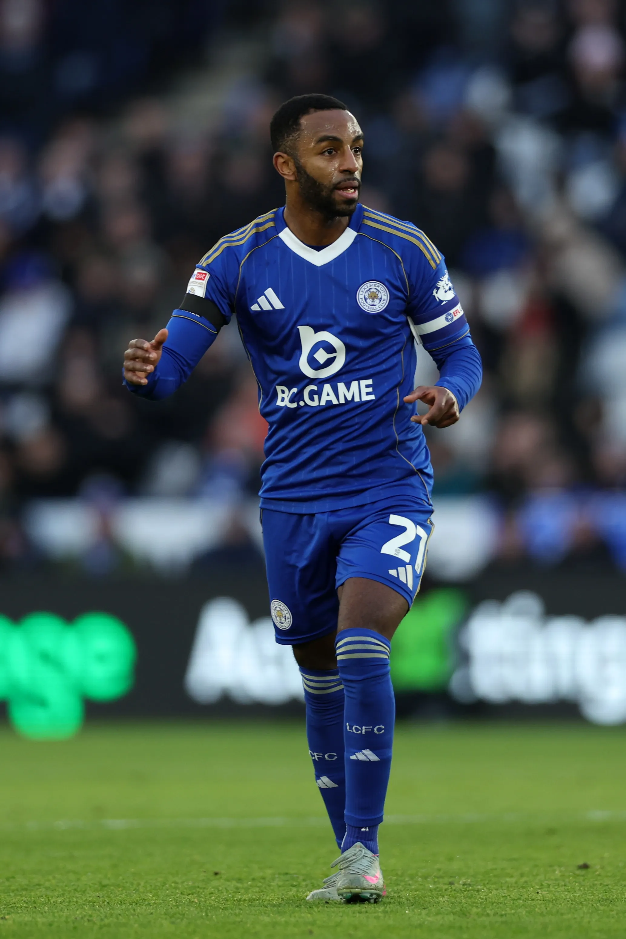 LEICESTER, ENGLAND – JANUARY 24: Ricardo Pereira of Leicester City in action during the Sky Bet Championship match between Leicester City and Oxford United at The King Power Stadium on January 24, 2026 in Leicester, England. (Photo by Morgan Harlow/Getty Images)