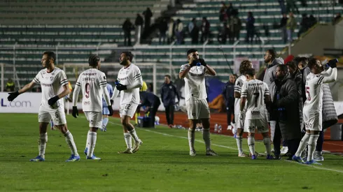 Fluminense na partida contra o Bolívar. Foto: Gaston Brito Miserocchi/Getty Images