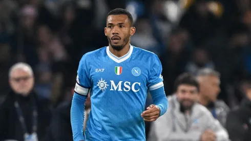 Juan Jesus, do SSC Napoli, durante a partida da Serie A entre SSC Napoli e Torino FC no Estádio Diego Armando Maradona, em 6 de março de 2026, em Nápoles, Itália. (Foto de Francesco Pecoraro/Getty Images)