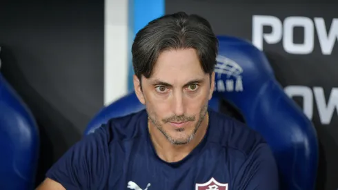 Luis Zubeldía técnico do Fluminense durante partida contra o Independiente no estádio Maracanã pelo campeonato Copa Libertadores 2026. Foto: Thiago Ribeiro/AGIF