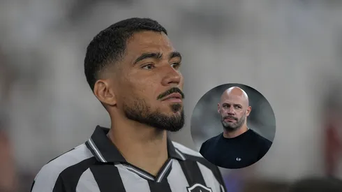 Allan jogador do Botafogo durante partida contra o Fluminense/Franclim Carvalho técnico do Botafogo durante partida contra o Independiente Petrolero (Imagem: Thiago Ribeiro/AGIF/Jorge Rodrigues/AGIF)