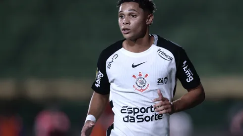 Dieguinho jogador do Corinthians durante partida contra o Portuguesa Paulista no estadio Caninde pelo campeonato Paulista 2026. Foto: Marcello Zambrana/AGIF