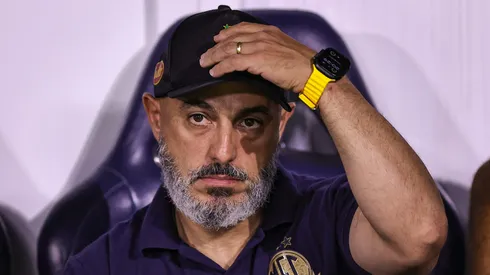 Rafael Guanaes técnico do Mirassol durante partida contra o Palmeiras no estádio Arena Barueri pelo campeonato Paulista 2026. Foto: Fabio Giannelli/AGIF