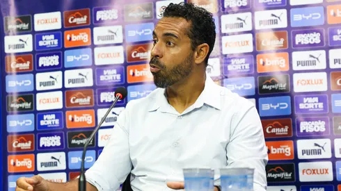 Felipe Freitas exalta a atuação do Bahia contra o Palmeiras – Foto: Catarina Brandão/Bahia