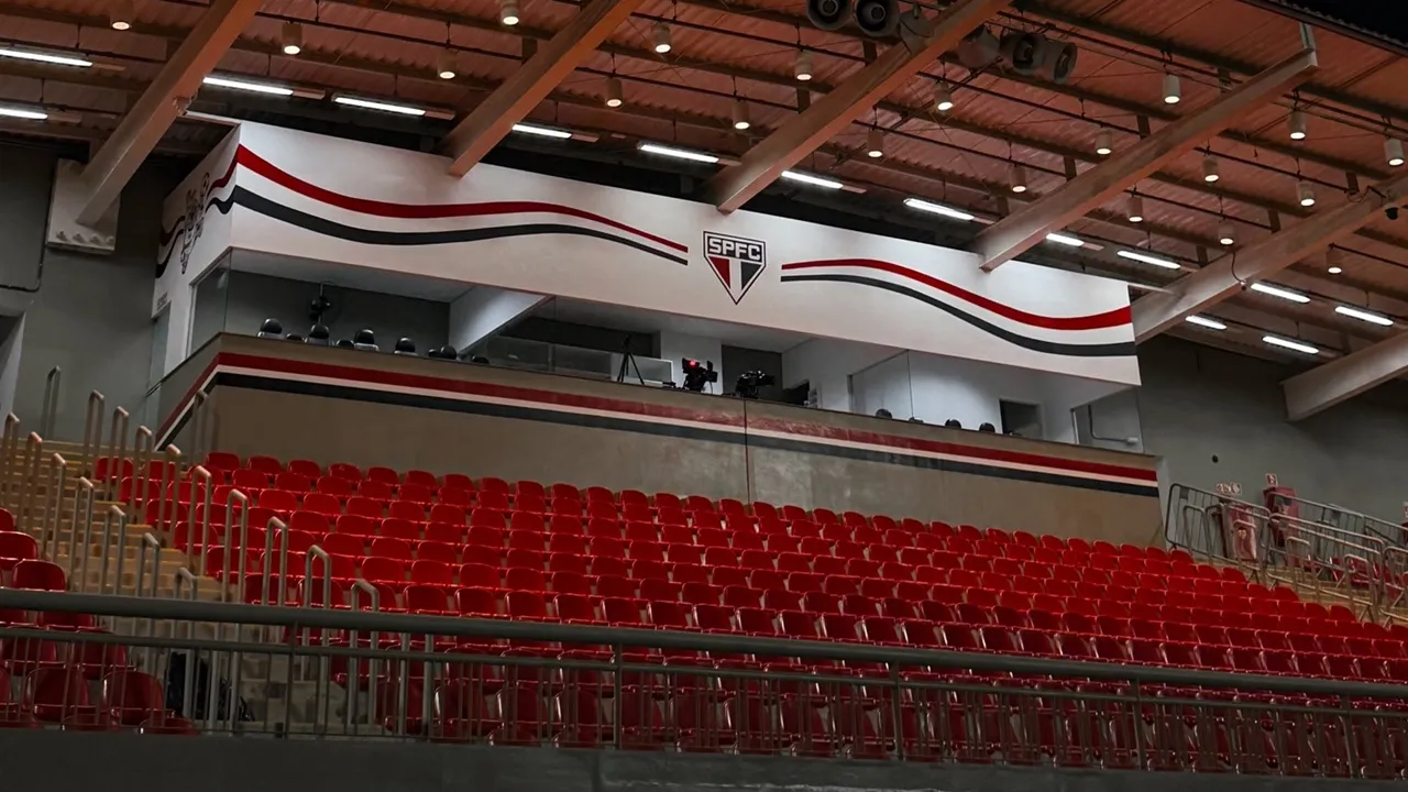 Arquibancada do estádio Marcelo Portugal Gouvêa, casa do São Paulo – Foto: Aline Fiuza/São Paulo