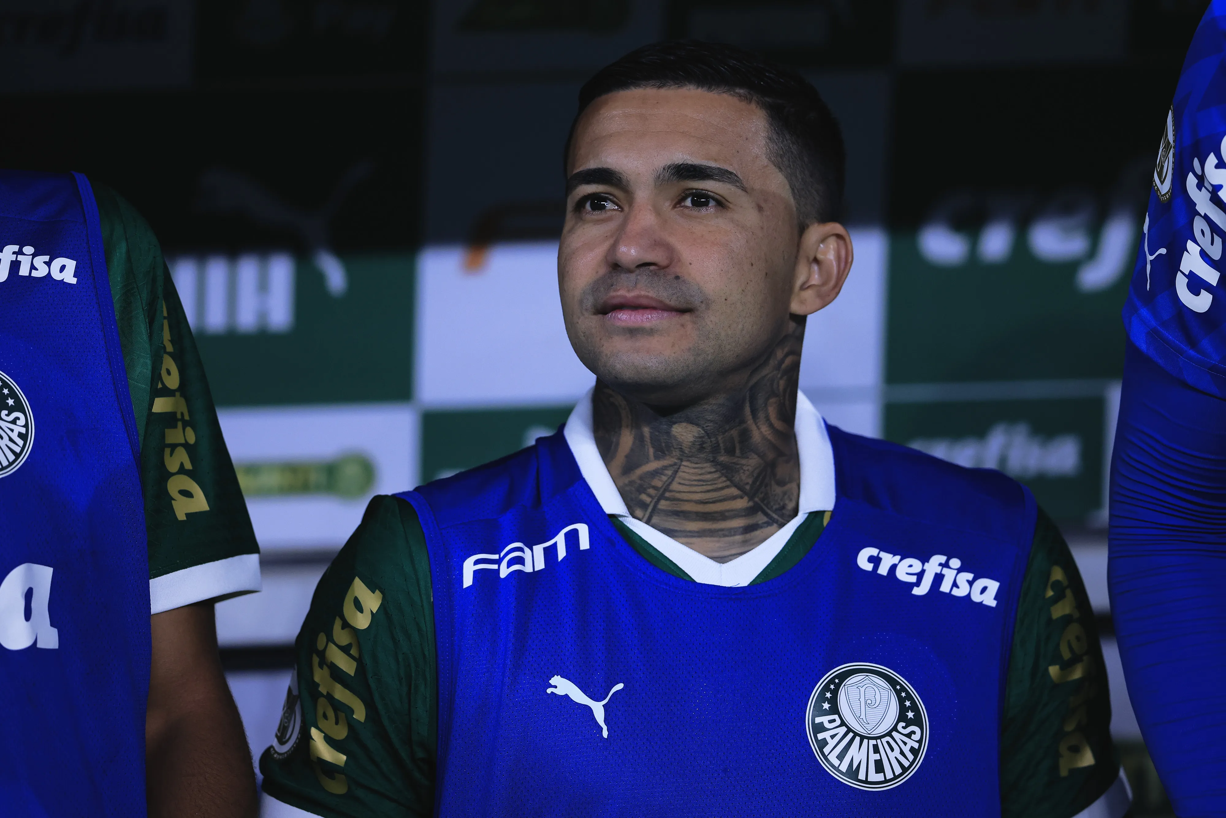 SP – SAO PAULO – 11/07/2024 – BRASILEIRO A 2024, PALMEIRAS X ATLETICO-GO – Dudu jogador do Palmeiras durante partida contra o Atletico-GO no estadio Arena Allianz Parque pelo campeonato Brasileiro A 2024. Foto: Ettore Chiereguini/AGIF