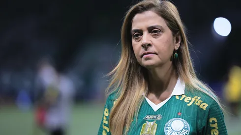 Leila Pereira presidente do Palmeiras durante partida contra o Flamengo no estádio Arena Allianz Parque pelo campeonato Copa Do Brasil 2024. Foto: Ettore Chiereguini/AGIF