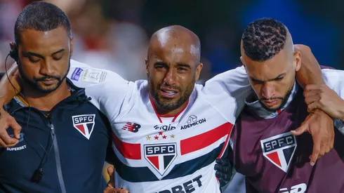 Lucas Moura durante confronto contra o Bahia no Brasileirão de 2026.