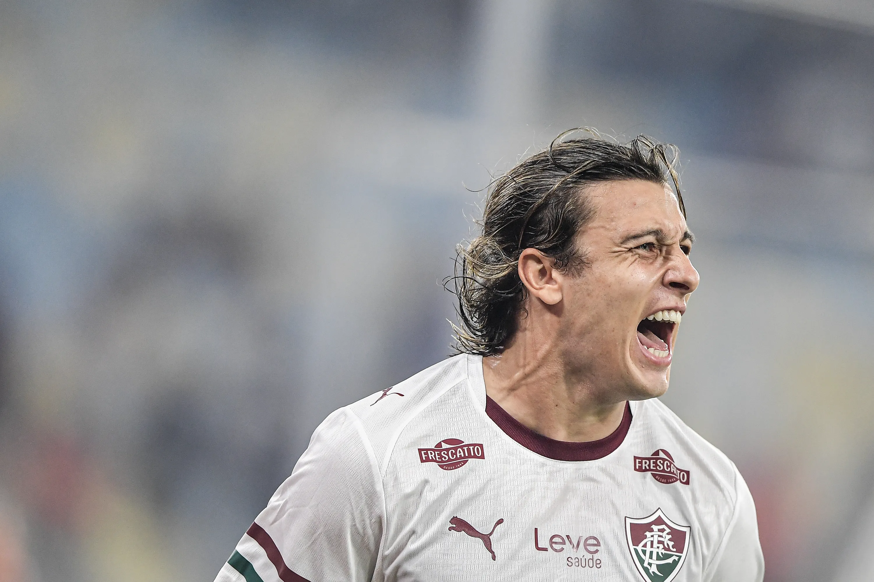 RJ – RIO DE JANEIRO – 18/03/2026 – BRASILEIRO A 2026, VASCO X FLUMINENSE – Canobbio jogador do Fluminense comemora seu gol durante partida contra o Vasco no estadio Maracana pelo campeonato Brasileiro A 2026. Foto: Thiago Ribeiro/AGIF