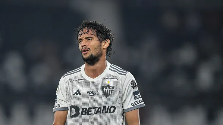 Gustavo Scarpa jogador do Atletico-MG durante partida contra o Botafogo no estadio Engenhao pelo campeonato Brasileiro A 2024.