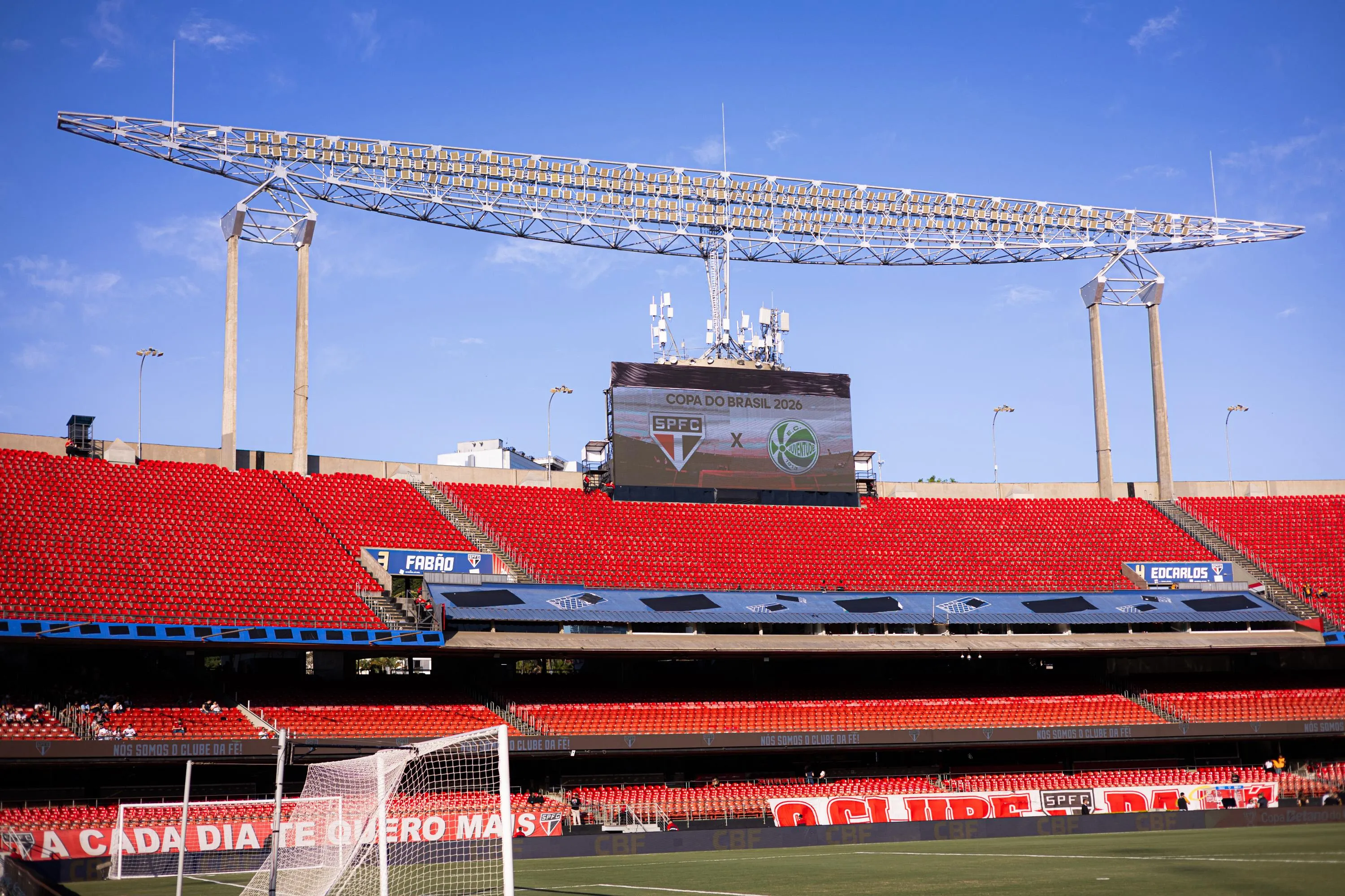 Vista geral do Morumbis para partida entre São Paulo e Juventude pela Copa Do Brasil 2026. Foto: Miguel Alves/RP FOTOPRESS/AGIF.