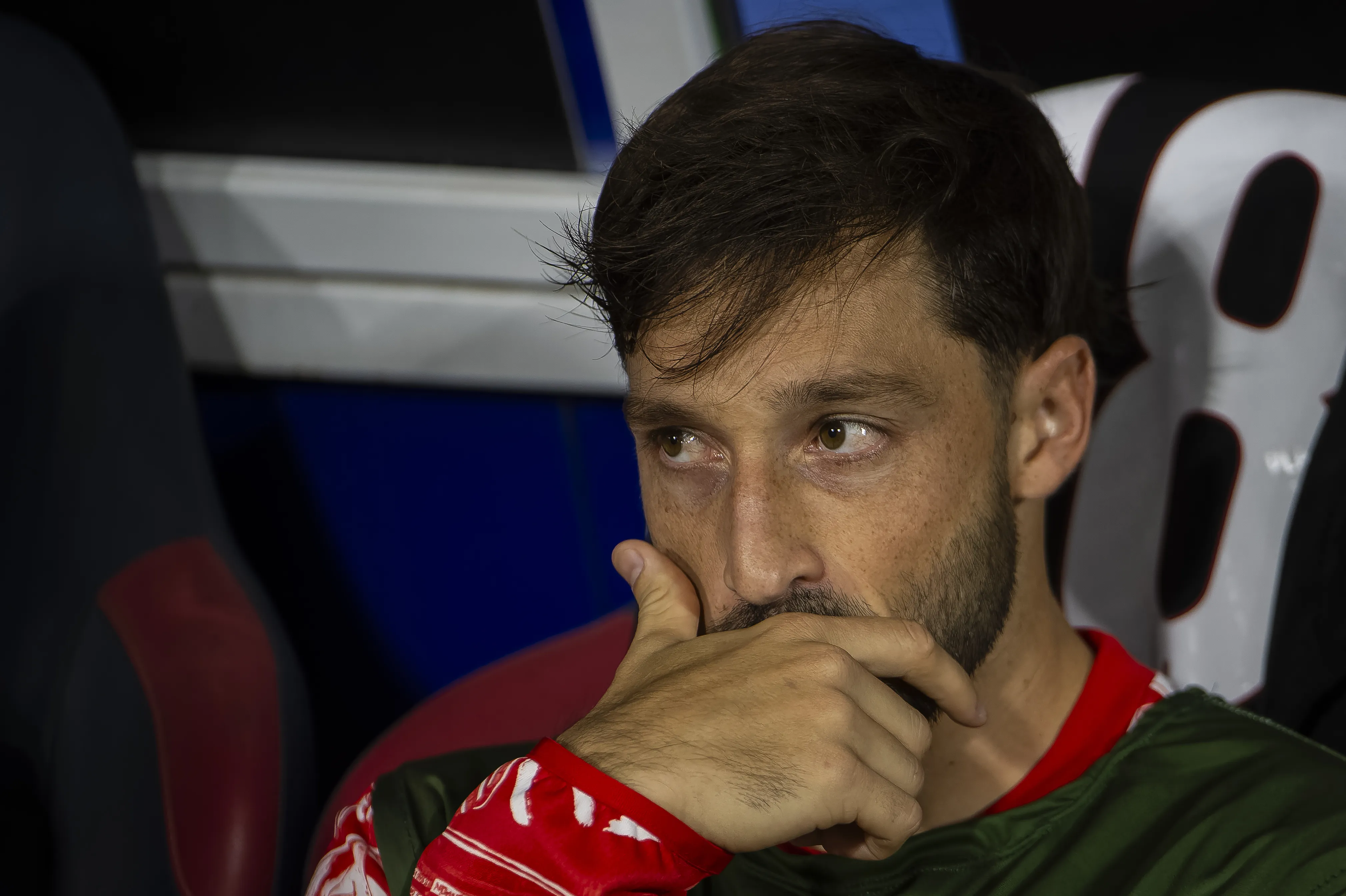 SP – BRAGANCA PAULISTA – 30/04/2026 – COPA SUL-AMERICANA 2026, BRAGANTINO X RIVER PLATE – Vina jogador do River Plate durante partida contra o Bragantino no estadio Cicero De Souza Marques pelo campeonato Copa Sul-Americana 2026. Foto: Anderson Romao/AGIF