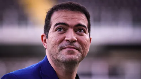 Marcelo Paz diretor do Corinthians durante partida contra o Bahia no estadio Vila Belmiro pelo campeonato Brasileiro A 2026. Foto: Fabio Giannelli/AGIF