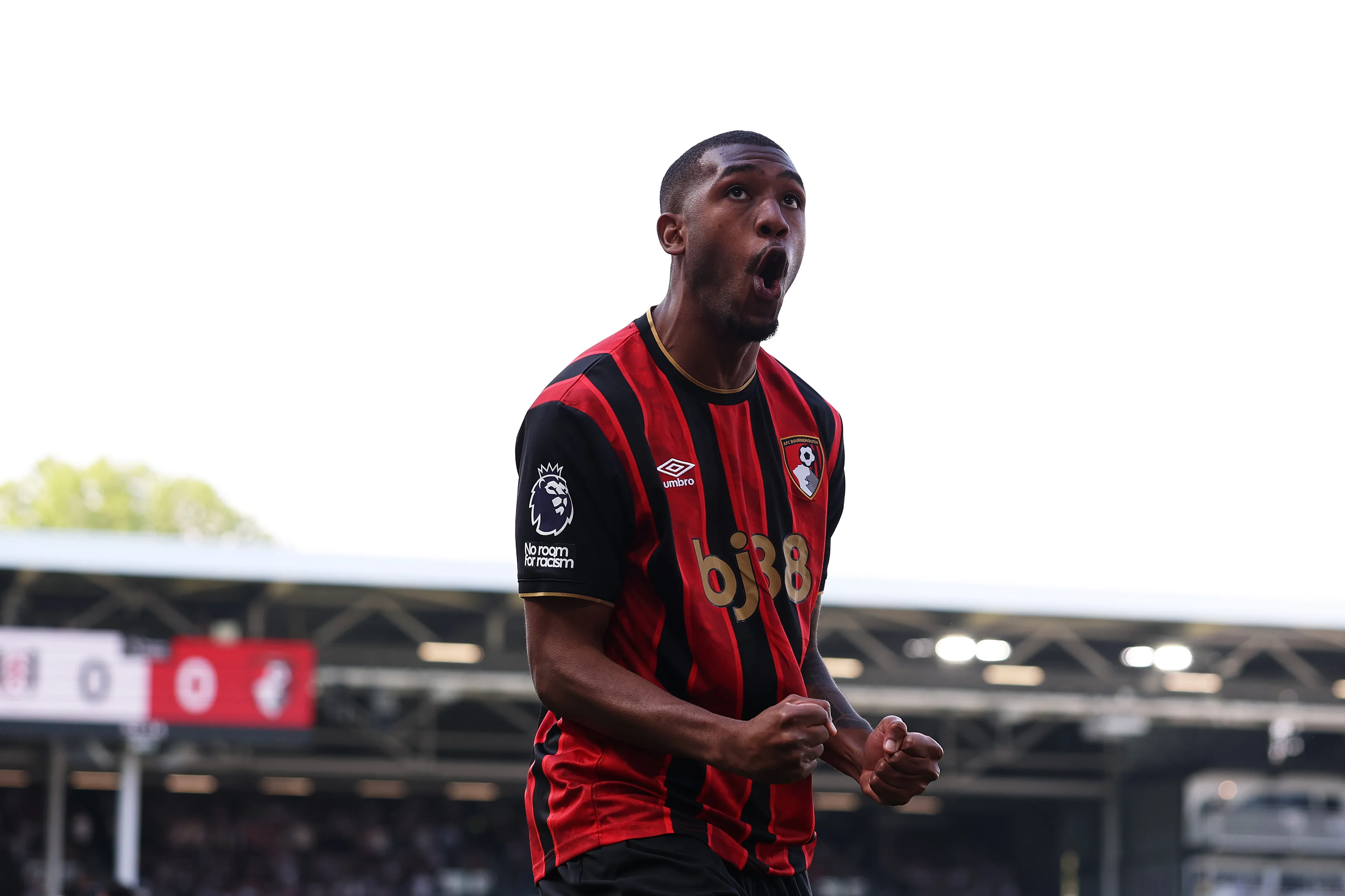 Rayan comemorando gol contra o Fulham. Foto: Ryan Pierse/Getty Images