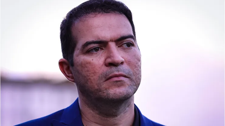 Marcelo Paz diretor do Corinthians durante partida contra o Bahia no estadio Vila Belmiro pelo campeonato Brasileiro A 2026. Foto: Fabio Giannelli/AGIF