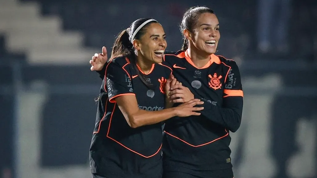 Andressa Alves comemorando o gol marcado pelo Corinthians contra o São Paulo - Foto: Rodrigo Gazzanel/Corinthians