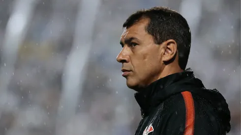 Fabio Carille tecnico do Corinthians durante partida contra o Santos no estadio Pacaembu pelo campeonato Paulista 2019. Foto: Marcello Zambrana/AGIF