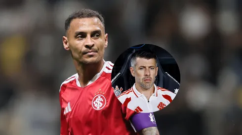 Alan Patrick jogador do Internacional durante partida contra o Atlético/Paulo Pezzolano técnico do Internacional durante partida contra o Corinthians (Imagem: Gilson Lobo/AGIF/Marcello Zambrana/AGIF)