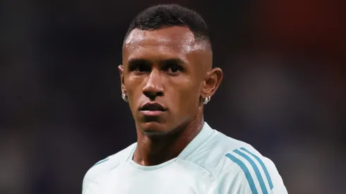 Marquinhos jogador do Cruzeiro durante aquecimento antes da partida contra o Vila Nova-GO no estadio Mineirao pelo campeonato Copa Do Brasil 2025. Foto: Gilson Lobo/AGIF