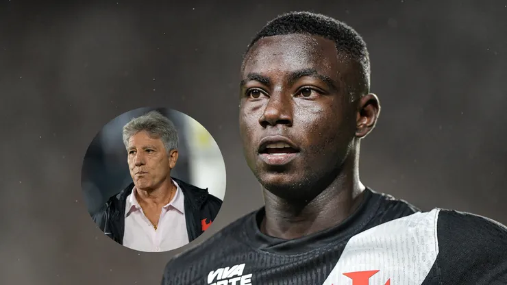 Marino Hinestroza jogador do Vasco durante partida contra o Chapecoense/Renato Gaúcho técnico do Vasco durante partida contra o Athletico-PR (Imagem: Thiago Ribeiro/AGIF/Jorge Rodrigues/AGIF)