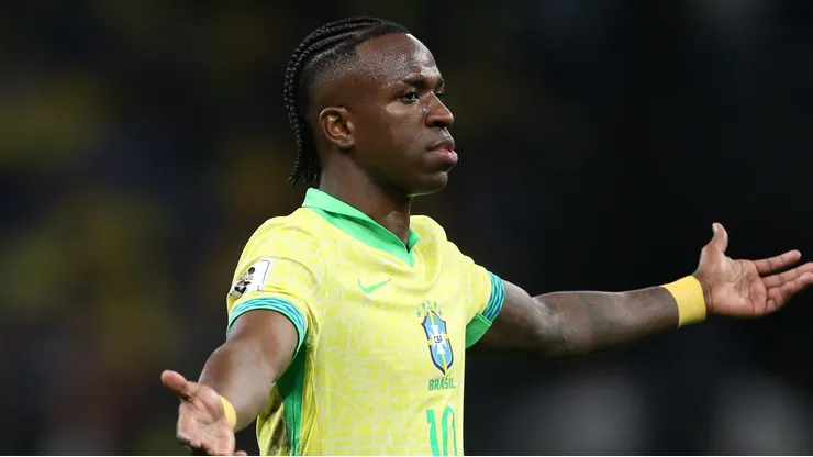 Vinicius Júnior durante Eliminatórias da Copa do Mundo de 2026.