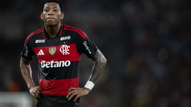 Plata, atacante do Flamengo. Foto: Jorge Rodrigues/AGIF