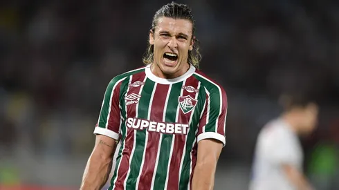 Agustin Canobbio jogador do Fluminense durante partida contra o Fortaleza no estadio Maracana pelo campeonato Brasileiro A 2025. Foto: Thiago Ribeiro/AGIF