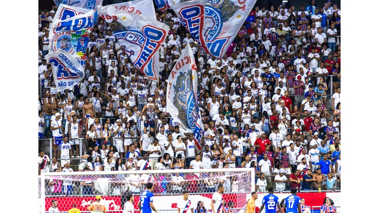 Torcida do Bahia no confronto contra o Cruzeiro no Brasileirão de 2026.