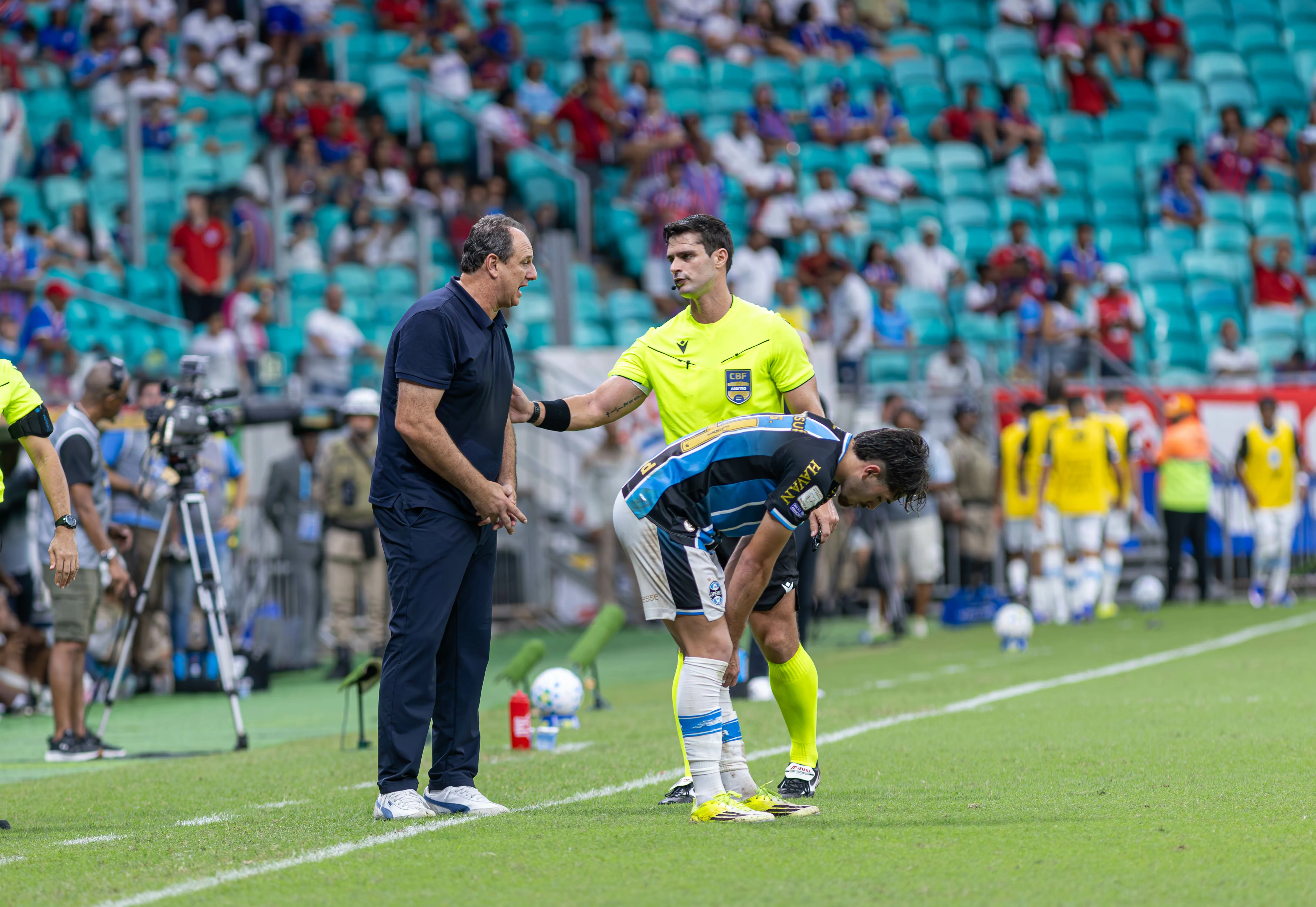 BA – SALVADOR – 17/05/2026 – BRASILEIRO A 2026, BAHIA X GREMIO – Rogerio Ceni tecnico do Bahia durante partida contra o Gremio no estadio Arena Fonte Nova pelo campeonato Brasileiro A 2026. Foto: Marcio Jose/AGIF