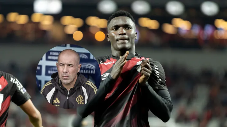 Viveros jogador do Athletico-PR comemora seu gol durante partida contra o Vitoria/Leonardo Jardim técnico do Flamengo durante partida contra o Vasco (Imagem: Paulo De Tarso/AGIF/Thiago Ribeiro/AGIF)