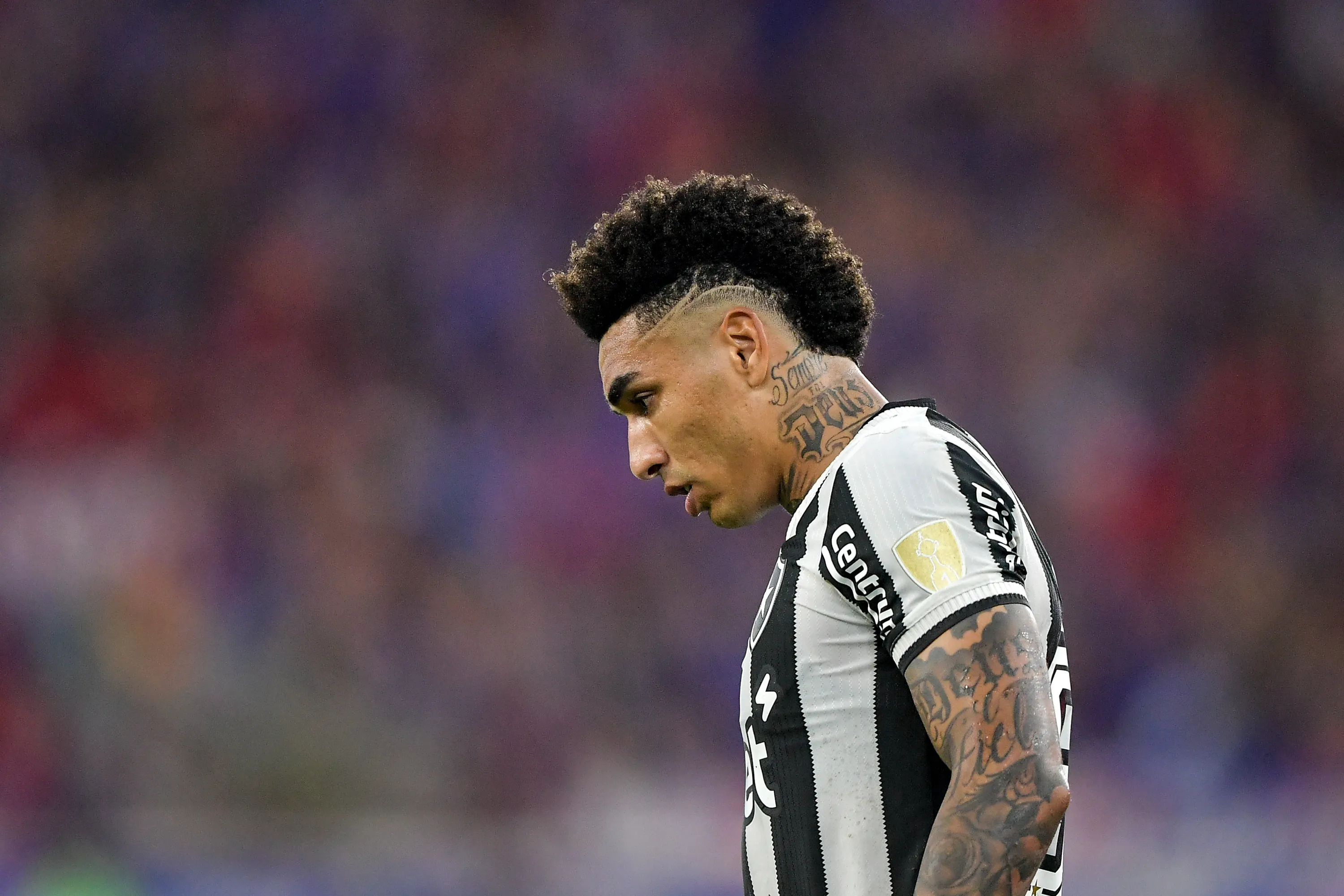 Igor Jesus jogador do Botafogo durante partida contra o Universidad de Chile no estadio Engenhao pelo campeonato Copa Libertadores 2025. Foto: Thiago Ribeiro/AGIF