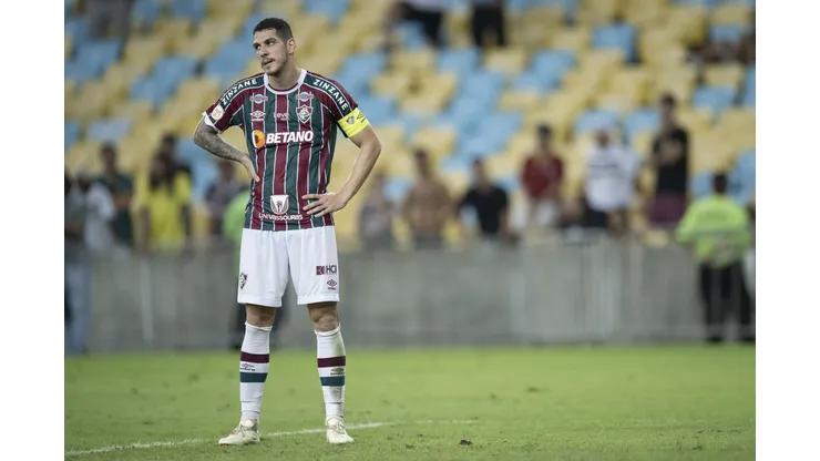 RJ - RIO DE JANEIRO - 20/09/2023 - BRASILEIRO A 2023, FLUMINENSE X CRUZEIRO - Nino jogador do Fluminense durante partida contra o Cruzeiro no estadio Maracana pelo campeonato Brasileiro A 2023. Foto: Jorge Rodrigues/AGIF