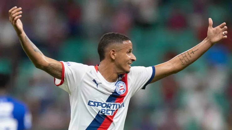 Luciano Juba jogador do Bahia durante partida contra o Cruzeiro no estadio Fonte Nova pelo campeonato Brasileiro A 2026. Foto: Jhony Pinho/AGIF