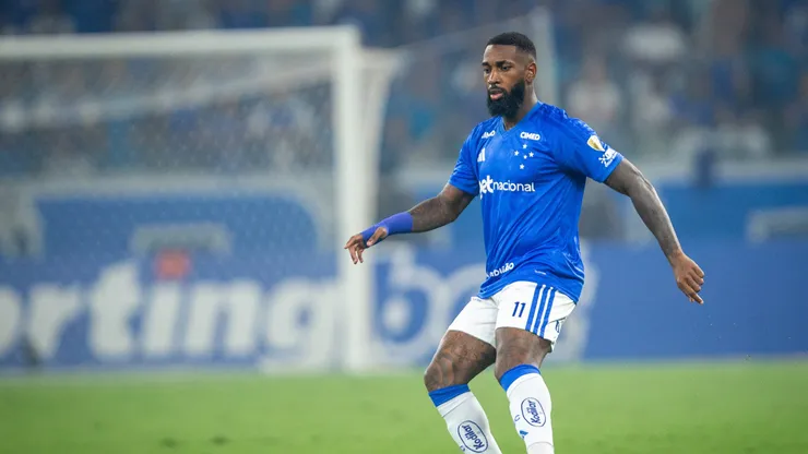 Gerson jogador do Cruzeiro durante partida contra o Boca Juniors no estadio Mineirao pelo campeonato Copa Libertadores 2026.