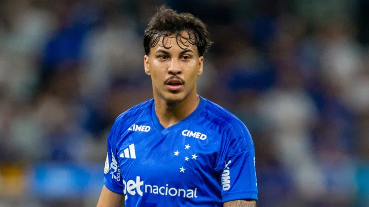 Kaio Jorge jogador do Cruzeiro durante partida contra o Goiás no estádio Mineirão pelo campeonato Copa Do Brasil 2026. Foto: Fernando Moreno/AGIF