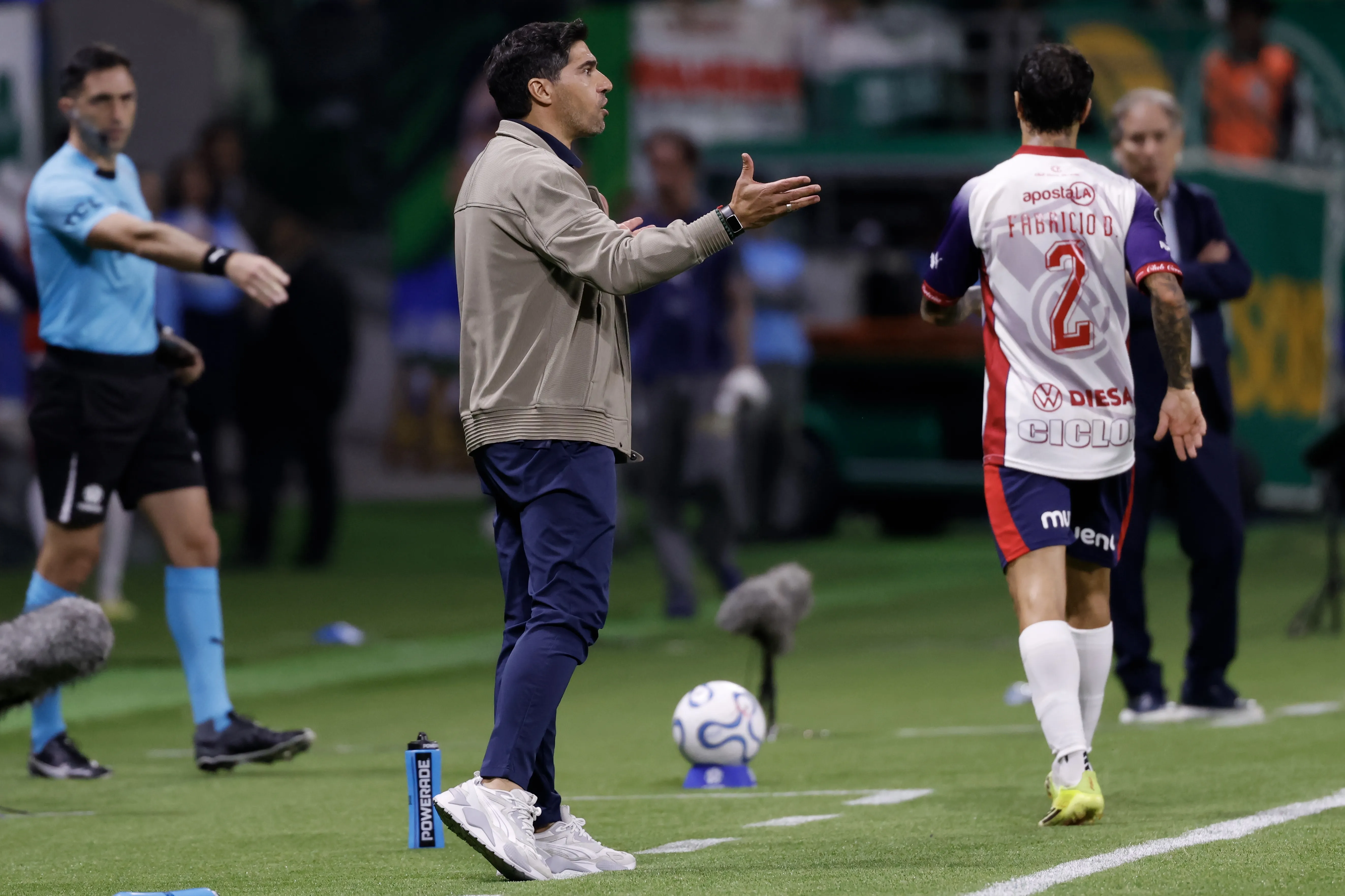 SP – SAO PAULO – 20/05/2026 – COPA LIBERTADORES 2026, PALMEIRAS X CERRO PORTENO – Abel Ferreira tecnico do Palmeiras durante partida contra o Cerro Porteno no estadio Nubank Arena pelo campeonato Copa Libertadores 2026. Foto: Marcello Zambrana/AGIF