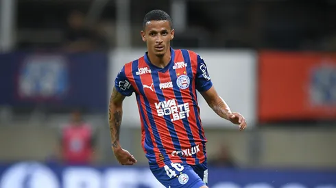 Luciano Juba jogador do Bahia durante partida contra o Sport no estádio Fonte Nova pelo campeonato Brasileiro A 2025. Foto: Jhony Pinho/AGIF