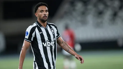 Vitinho jogador do Botafogo durante partida contra o Caracas no estádio Engenhão pelo campeonato Copa Sul-Americana 2026. Foto: Jorge Rodrigues/AGIF