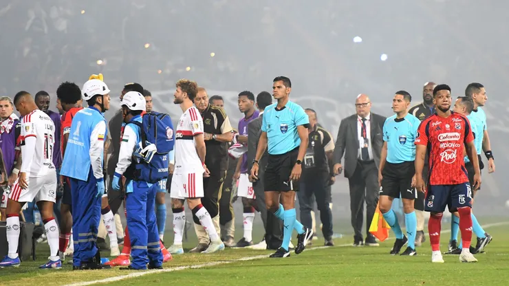 Independiente Medellín x Flamengo na Libertadores. Foto: Daniel Gallo/Vizzor Image/Getty Images